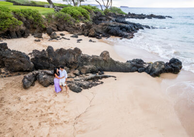 Hawaii Surprise Engagement Proposal Photography Drone