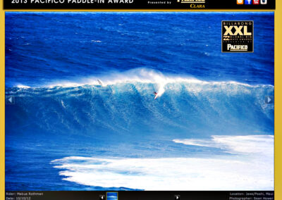 Billabong Biggest Wave Entry Jaws Maui