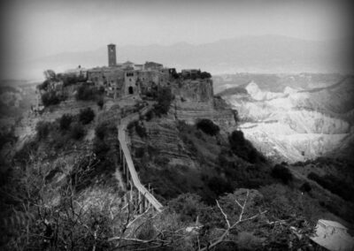 Civita di Bagnoregio Tuscany Italy black & white film 1996©
